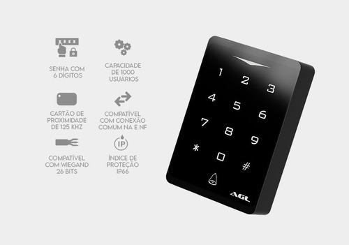 Controle de Acesso CA1000 Touch AGL